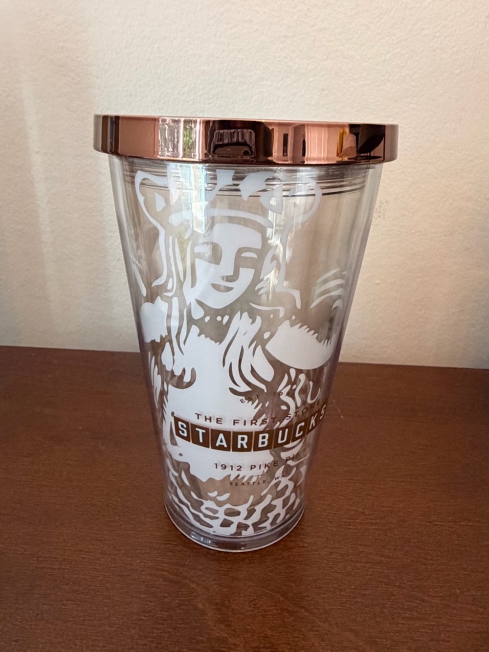 Starbucks Pike Place The First Store Seattle Siren Tumbler 16 oz - no straw